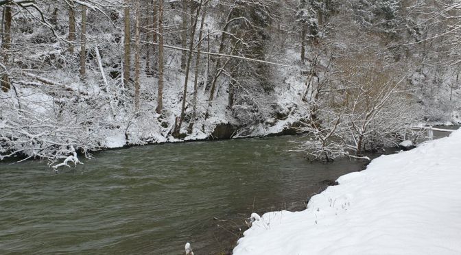 Der erste Schnee in diesem Jahr